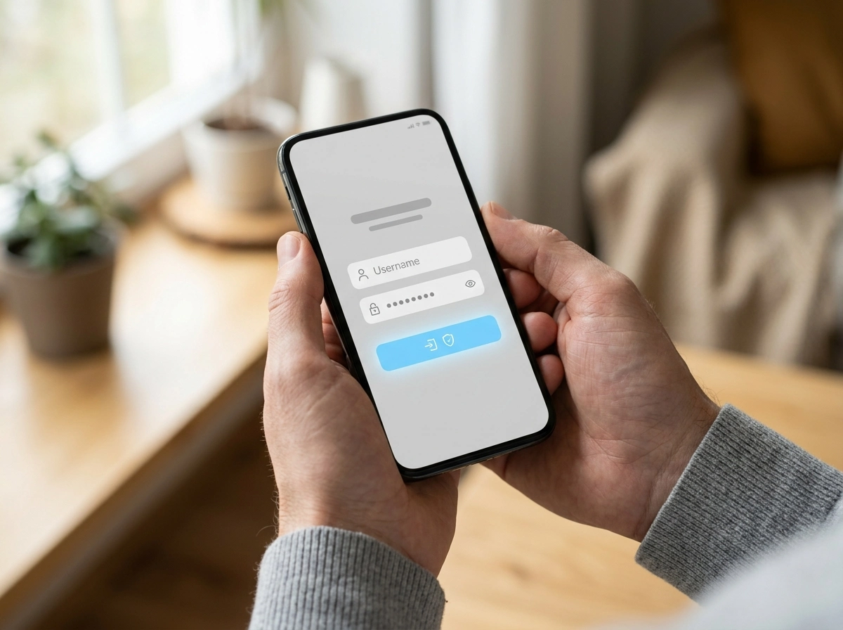 Pelaaja kirjautuu verkkopankin tunnuksilla mobiililaitteella pelitilin avaamiseksi